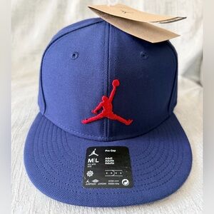 Air Jordan Nike Pro Jumpman MVP Classic Snapback Medium Large Midnight Navy Hat